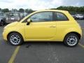 2012 Giallo (Yellow) Fiat 500 Pop  photo #2