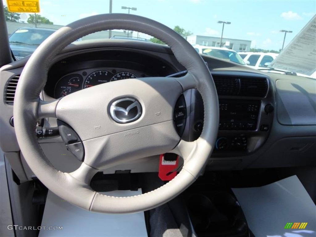 2003 Mazda B-Series Truck B3000 Regular Cab Dual Sport Pebble Beige Steering Wheel Photo #66967954