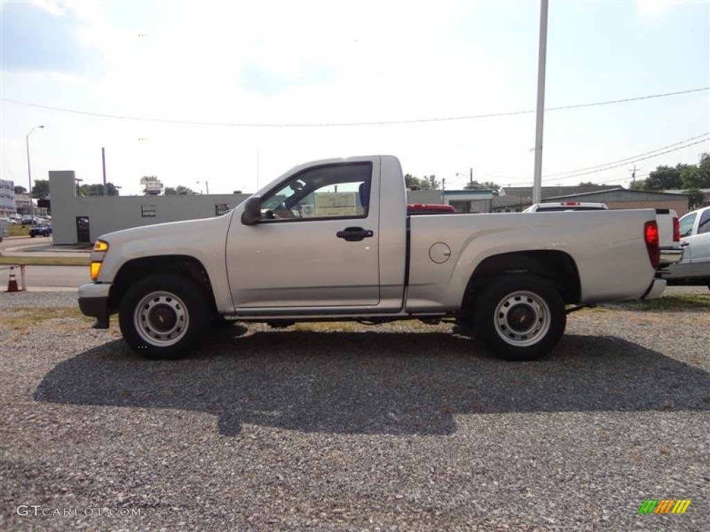 2012 Colorado Work Truck Regular Cab - Sheer Silver Metallic / Ebony photo #1