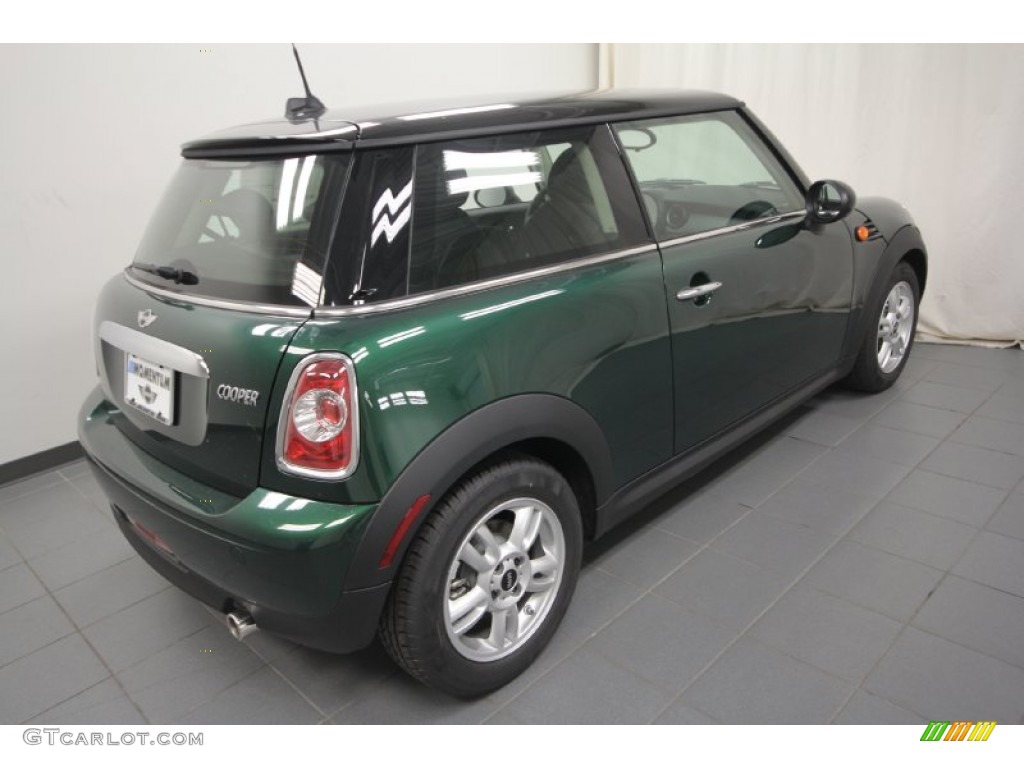 2012 Cooper Hardtop - British Racing Green II Metallic / Carbon Black photo #8