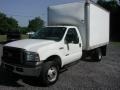 2007 Oxford White Ford F350 Super Duty XLT Regular Cab 4x4 Moving Truck  photo #3