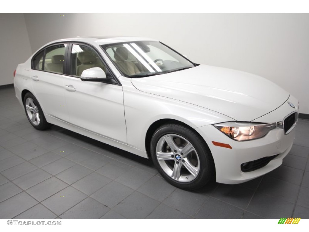 2012 3 Series 328i Sedan - Mineral White Metallic / Venetian Beige photo #6