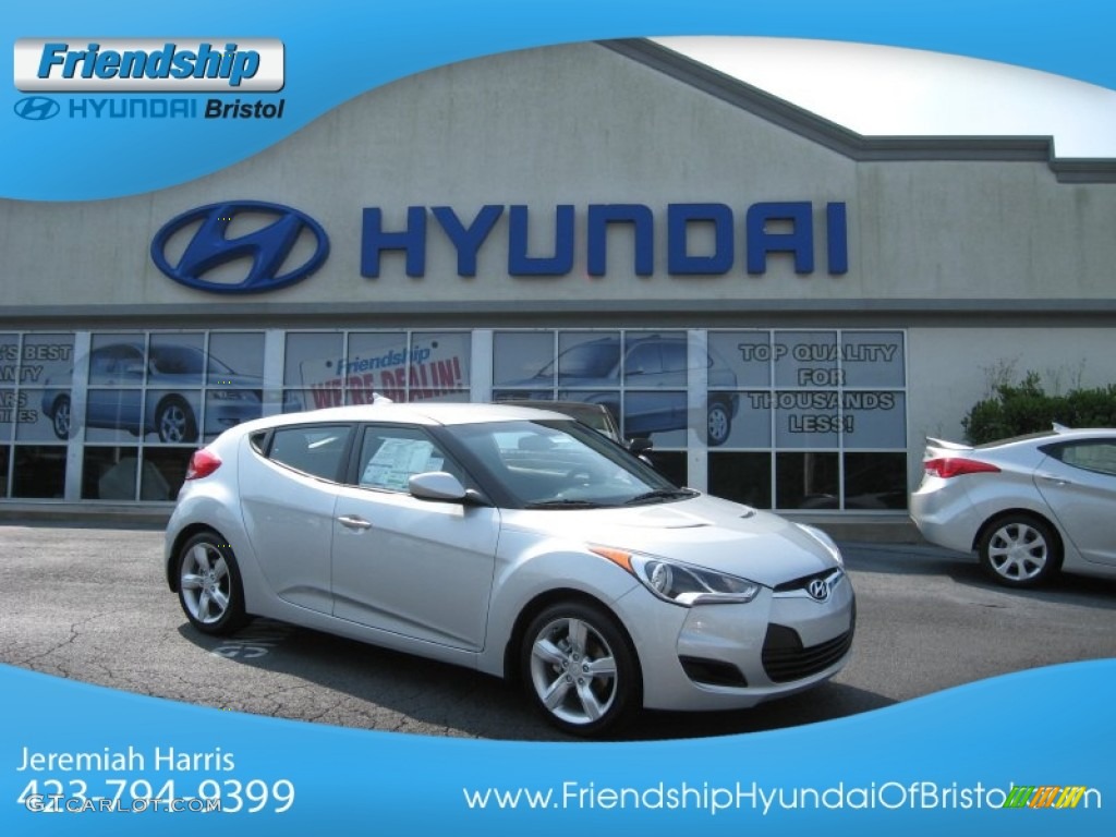 2012 Veloster  - Ironman Silver / Black photo #1