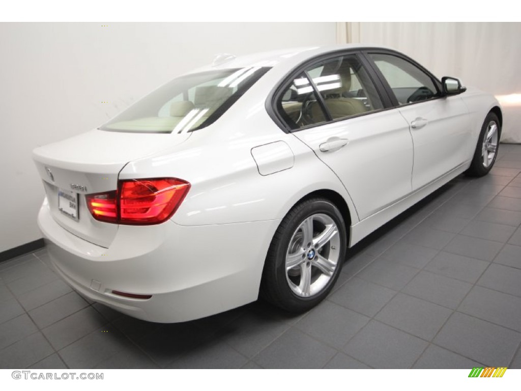 2012 3 Series 328i Sedan - Mineral White Metallic / Venetian Beige photo #8