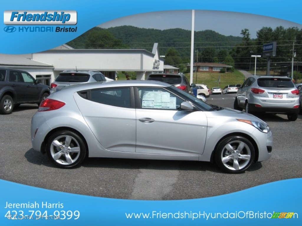 2012 Veloster  - Ironman Silver / Black photo #6