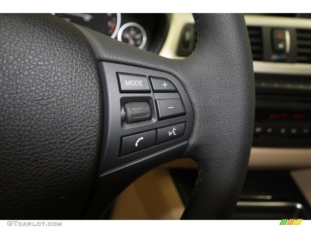 2012 3 Series 328i Sedan - Mineral White Metallic / Venetian Beige photo #20