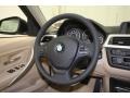 2012 BMW 3 Series Venetian Beige Interior Steering Wheel Photo