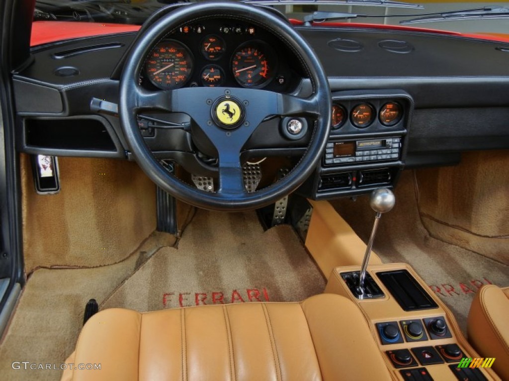 1989 Ferrari 328 GTB Beige Dashboard Photo #66970699