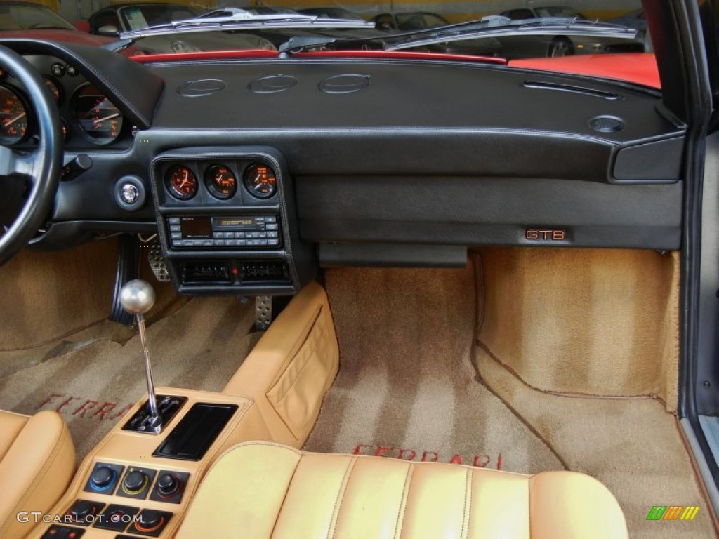 1989 Ferrari 328 GTB Beige Dashboard Photo #66970708