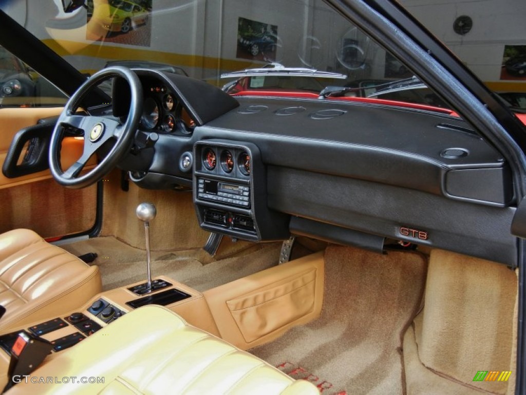 1989 Ferrari 328 GTB Beige Dashboard Photo #66970726