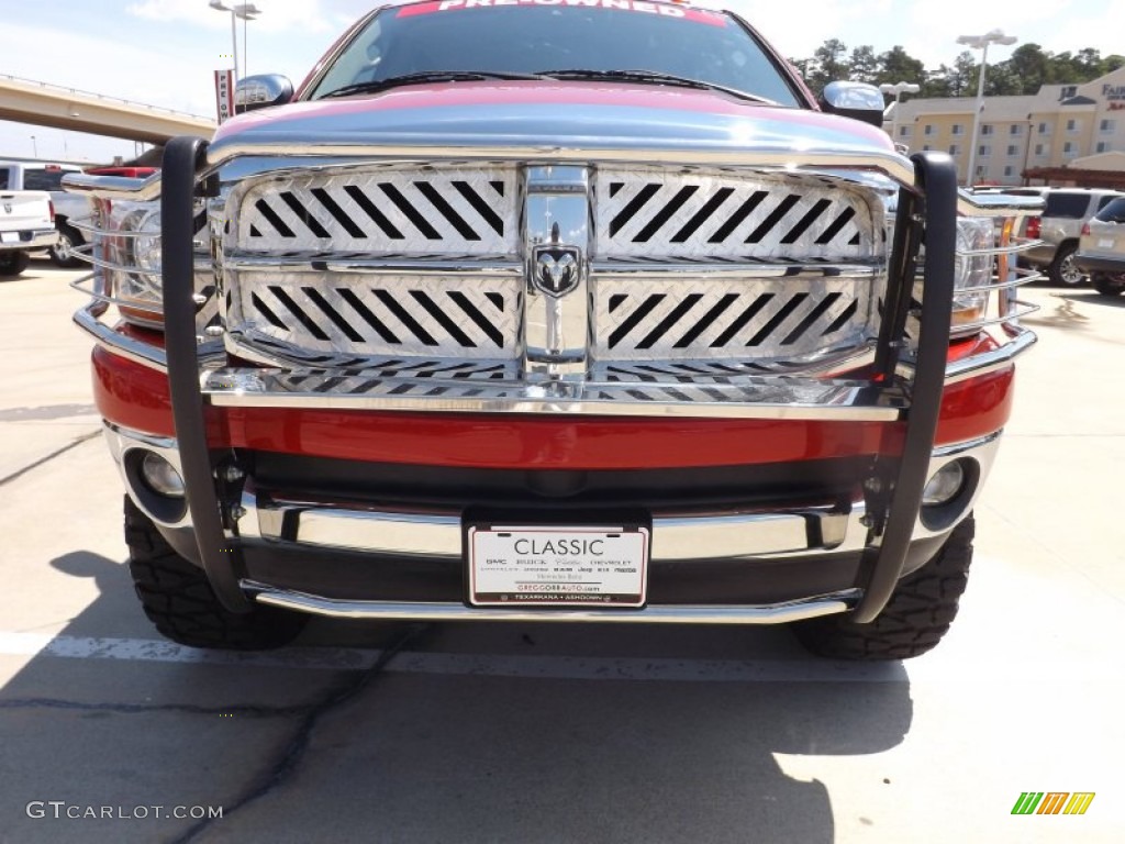 2006 Ram 1500 SLT Mega Cab 4x4 - Flame Red / Medium Slate Gray photo #26