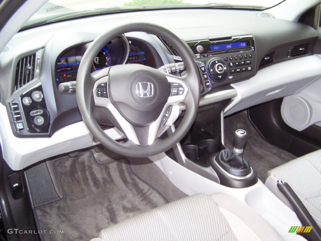 2011 Honda CR-Z Sport Hybrid Gray Fabric Dashboard Photo #66972201
