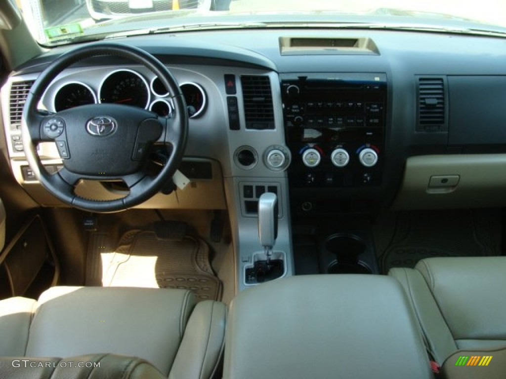 2007 Tundra Limited Double Cab 4x4 - Pyrite Mica / Beige photo #8