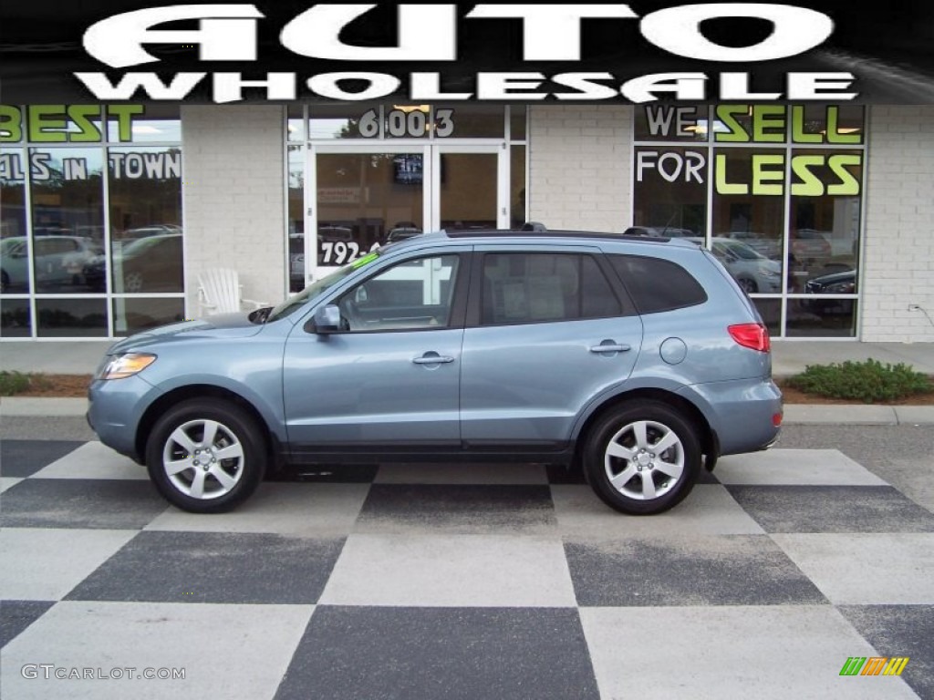 2009 Santa Fe SE - Silver Blue / Gray photo #1