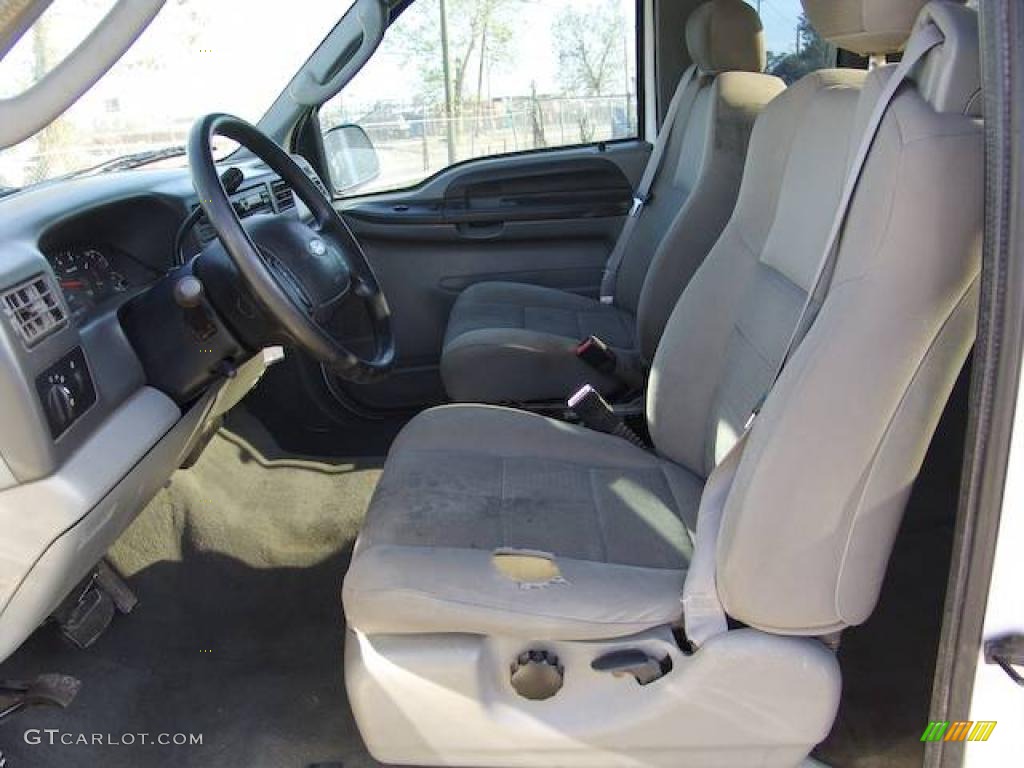 2004 F250 Super Duty XLT SuperCab 4x4 - Oxford White / Medium Flint photo #28