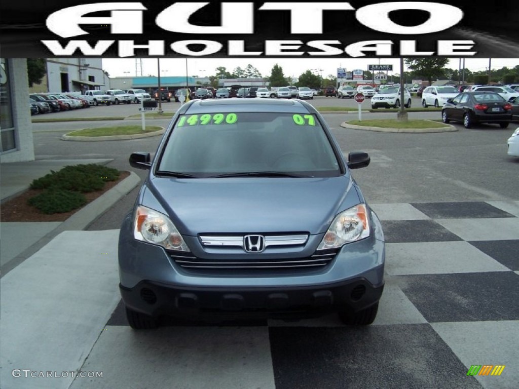 2007 CR-V EX - Glacier Blue Metallic / Gray photo #2
