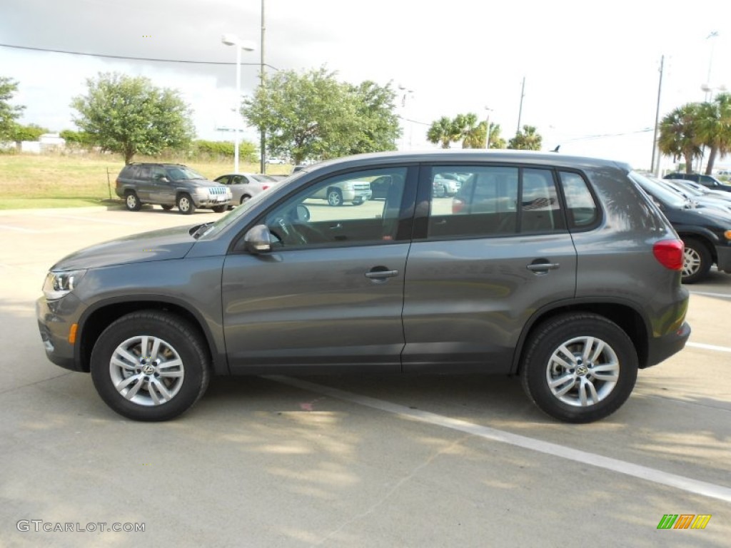 2012 Tiguan S - Pepper Gray Metallic / Black photo #4