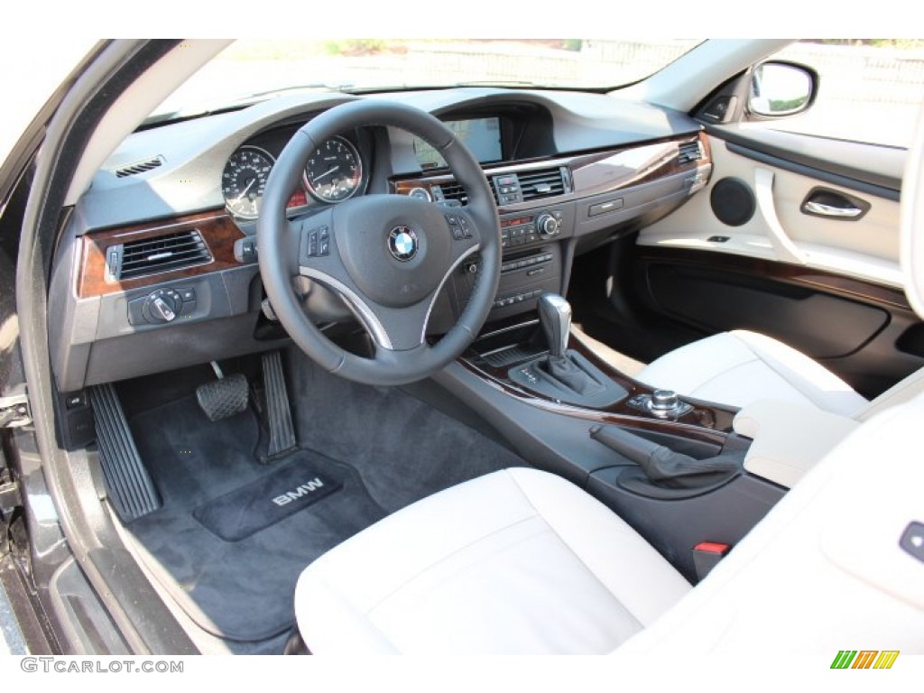 Oyster/Black Interior 2012 BMW 3 Series 335i xDrive Coupe Photo #66974707