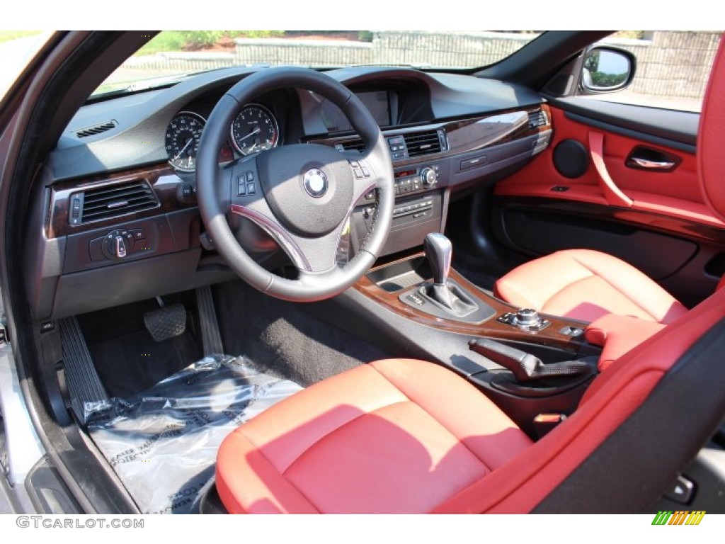Coral Red/Black Interior 2012 BMW 3 Series 328i Convertible Photo #66975301