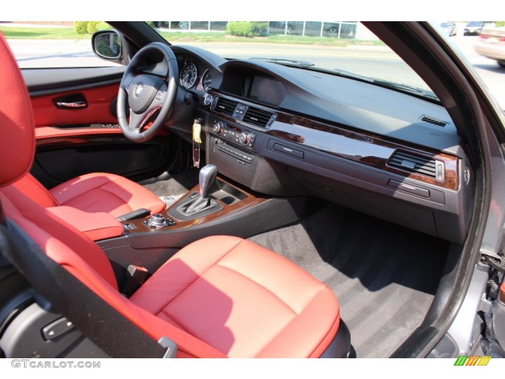 2012 3 Series 328i Convertible - Space Grey Metallic / Coral Red/Black photo #24