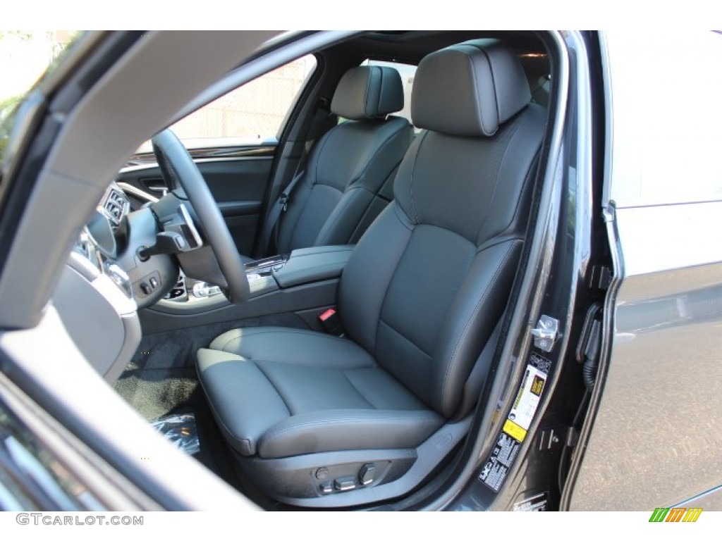 Black Interior 2012 BMW 5 Series 528i xDrive Sedan Photo #66975610