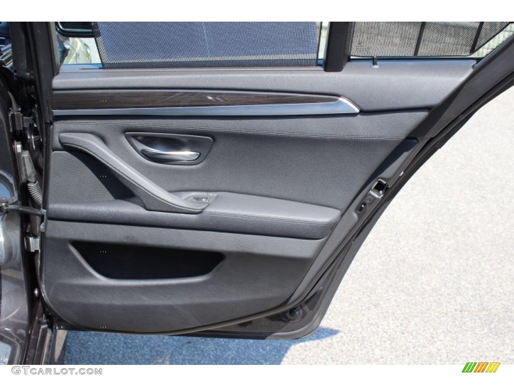 2012 5 Series 528i xDrive Sedan - Dark Graphite Metallic II / Black photo #23