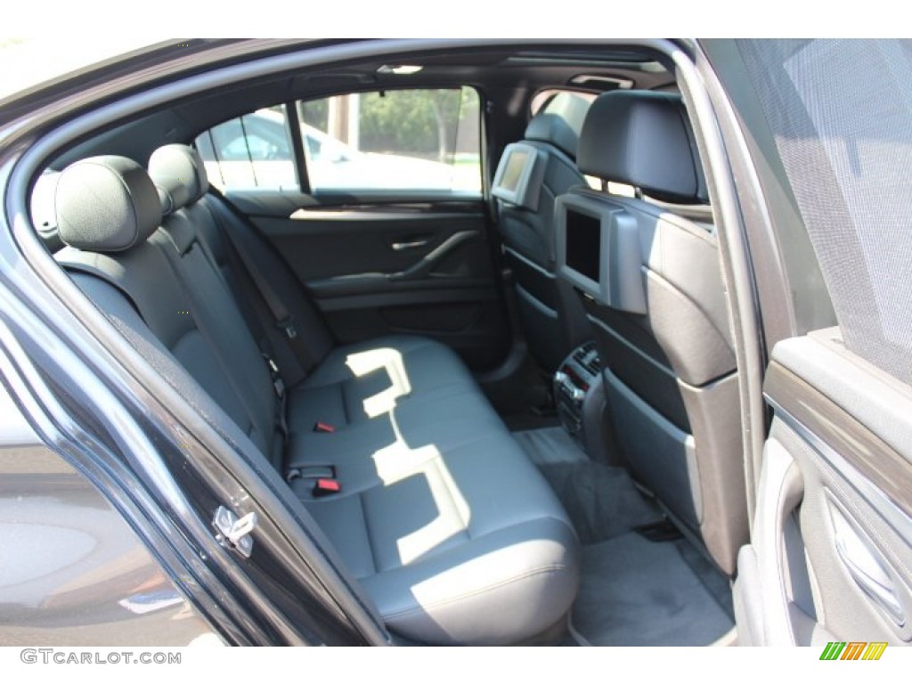 Black Interior 2012 BMW 5 Series 528i xDrive Sedan Photo #66975697