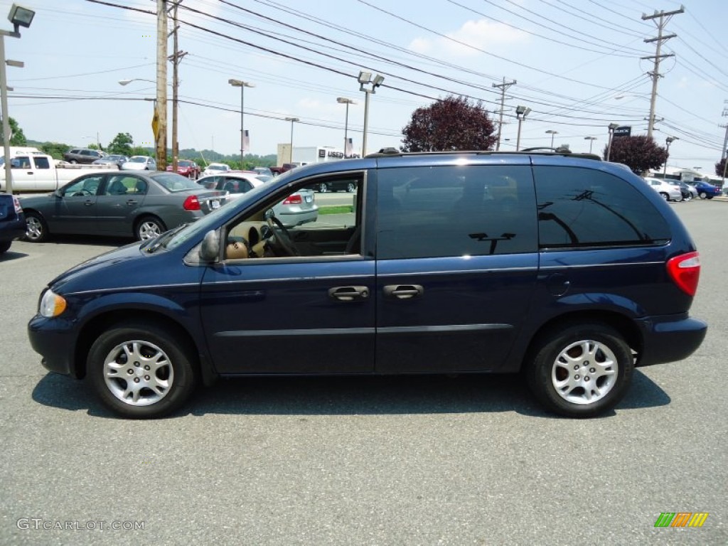 Midnight Blue Pearl 2003 Dodge Caravan SXT Exterior Photo #66975766