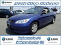 2004 Fiji Blue Pearl Honda Civic Value Package Coupe  photo #1