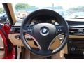 Beige 2009 BMW 3 Series 328i Sedan Steering Wheel