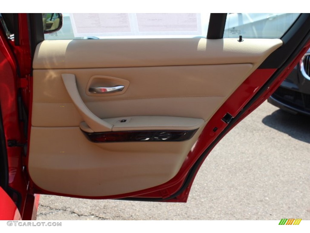2009 3 Series 328i Sedan - Crimson Red / Beige photo #23