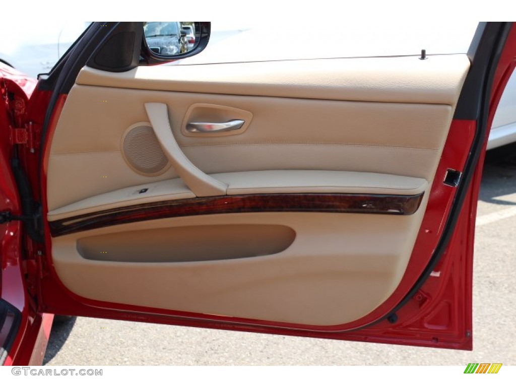 2009 3 Series 328i Sedan - Crimson Red / Beige photo #25