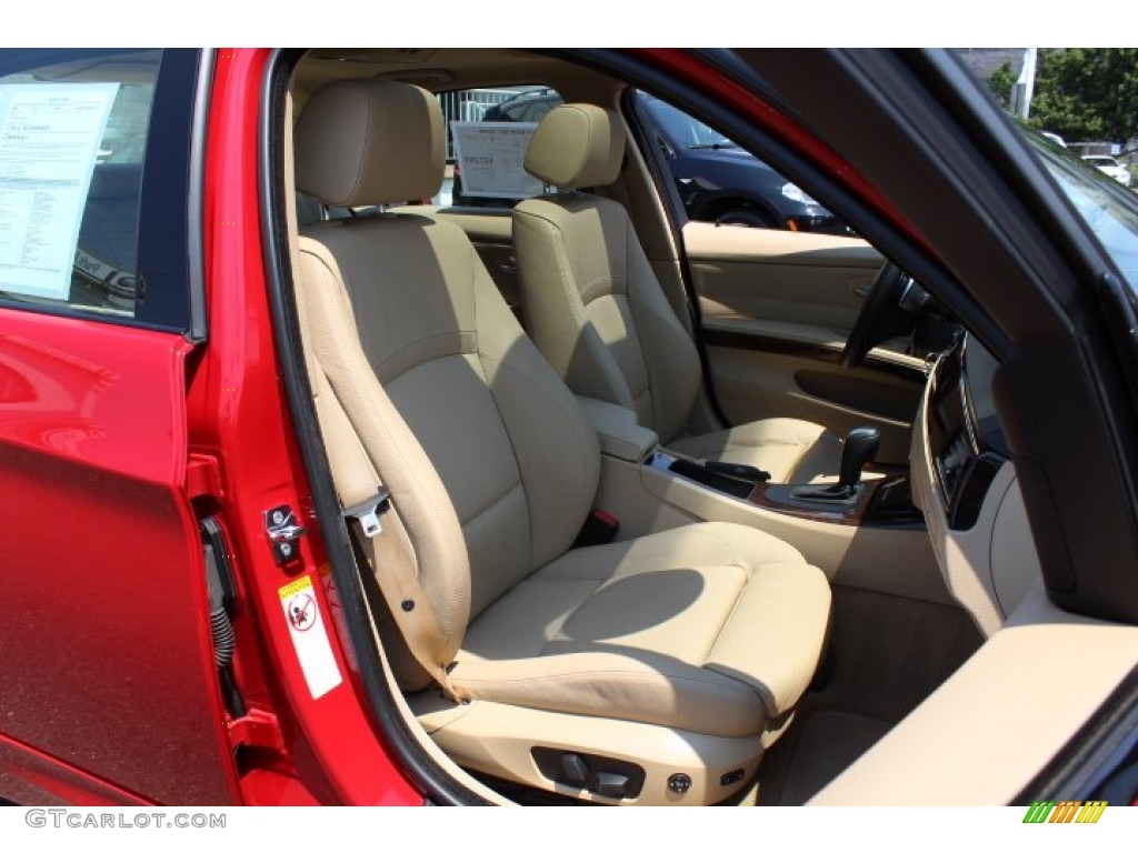 2009 3 Series 328i Sedan - Crimson Red / Beige photo #28