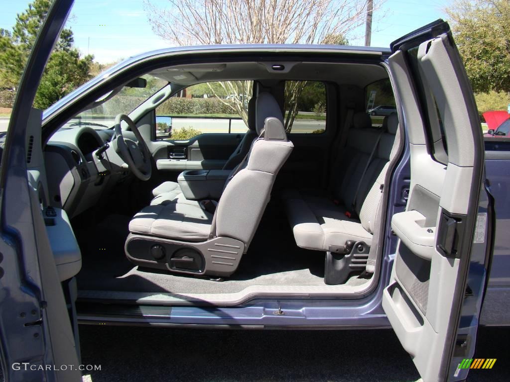 2005 F150 XLT SuperCab - Medium Wedgewood Blue Metallic / Medium Flint Grey photo #10