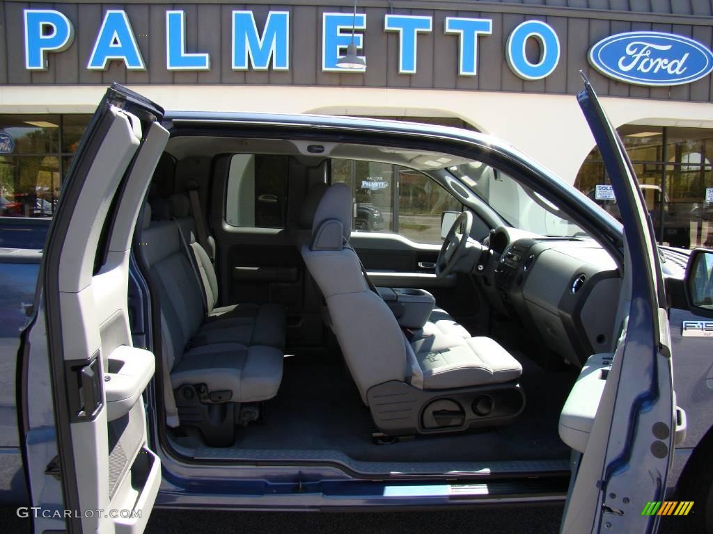 2005 F150 XLT SuperCab - Medium Wedgewood Blue Metallic / Medium Flint Grey photo #12