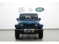 2009 Deep Water Blue Pearl Jeep Wrangler Unlimited Sahara 4x4  photo #3