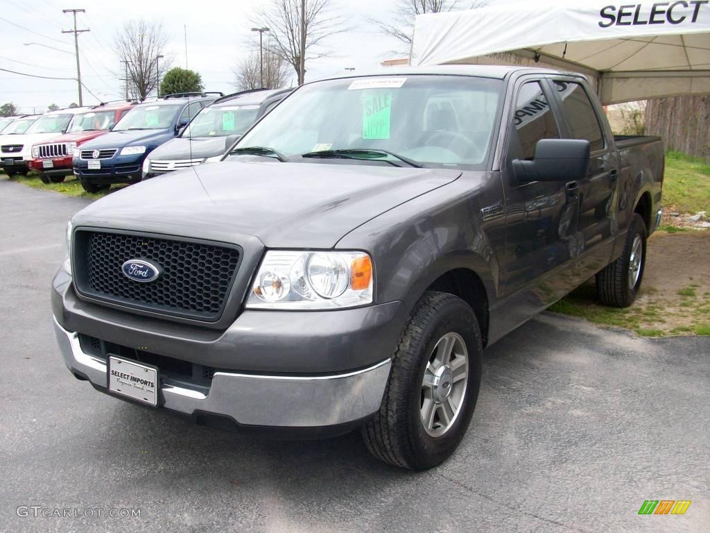 2005 F150 XLT SuperCrew - Dark Shadow Grey Metallic / Medium Flint Grey photo #2