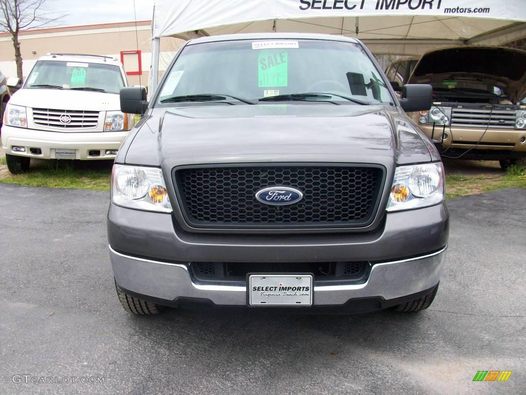 2005 F150 XLT SuperCrew - Dark Shadow Grey Metallic / Medium Flint Grey photo #4