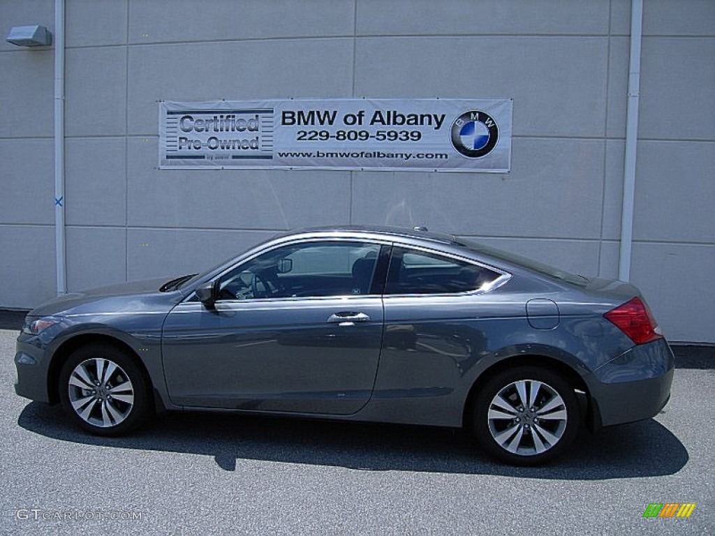 2012 Accord EX-L Coupe - Polished Metal Metallic / Black photo #1