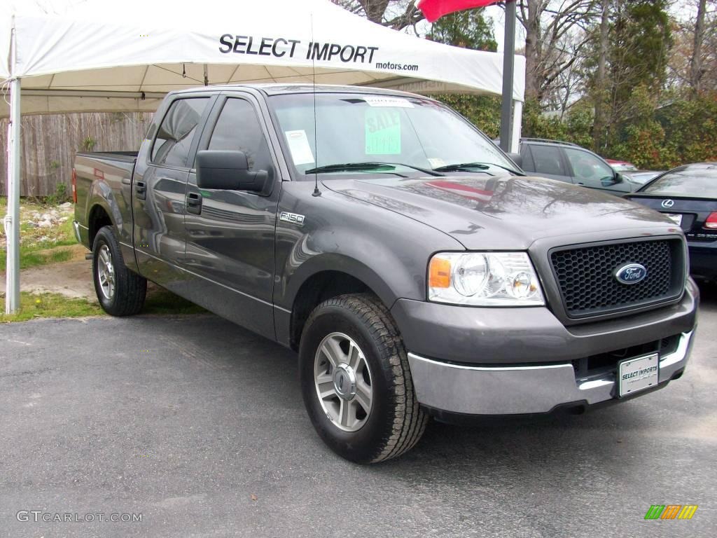 2005 F150 XLT SuperCrew - Dark Shadow Grey Metallic / Medium Flint Grey photo #6