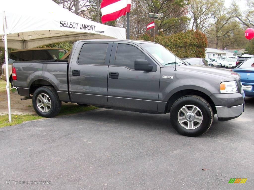 2005 F150 XLT SuperCrew - Dark Shadow Grey Metallic / Medium Flint Grey photo #7