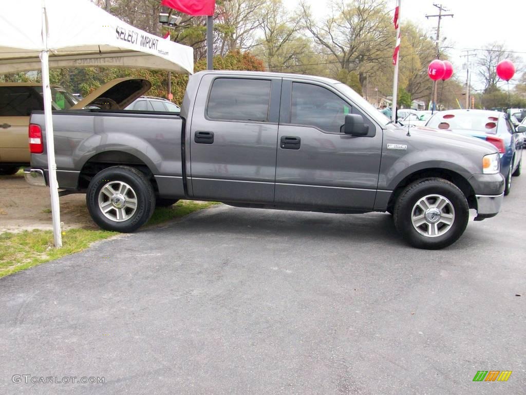 2005 F150 XLT SuperCrew - Dark Shadow Grey Metallic / Medium Flint Grey photo #8