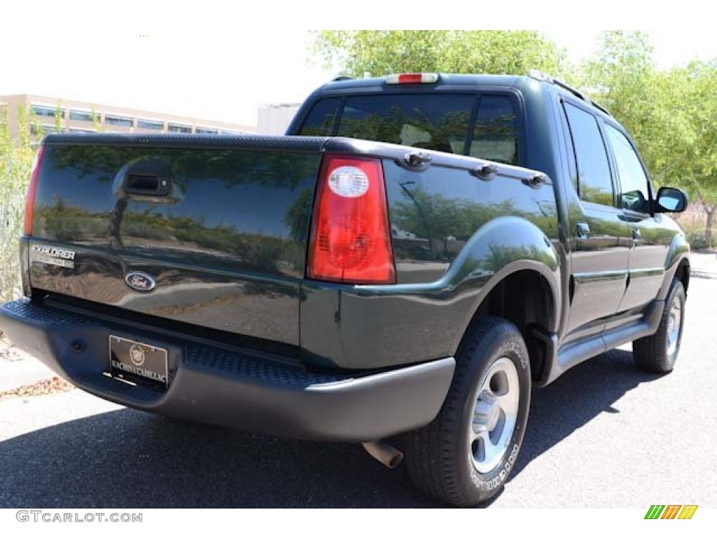 2004 Explorer Sport Trac XLT - Aspen Green Metallic / Medium Dark Flint/Dark Flint photo #4