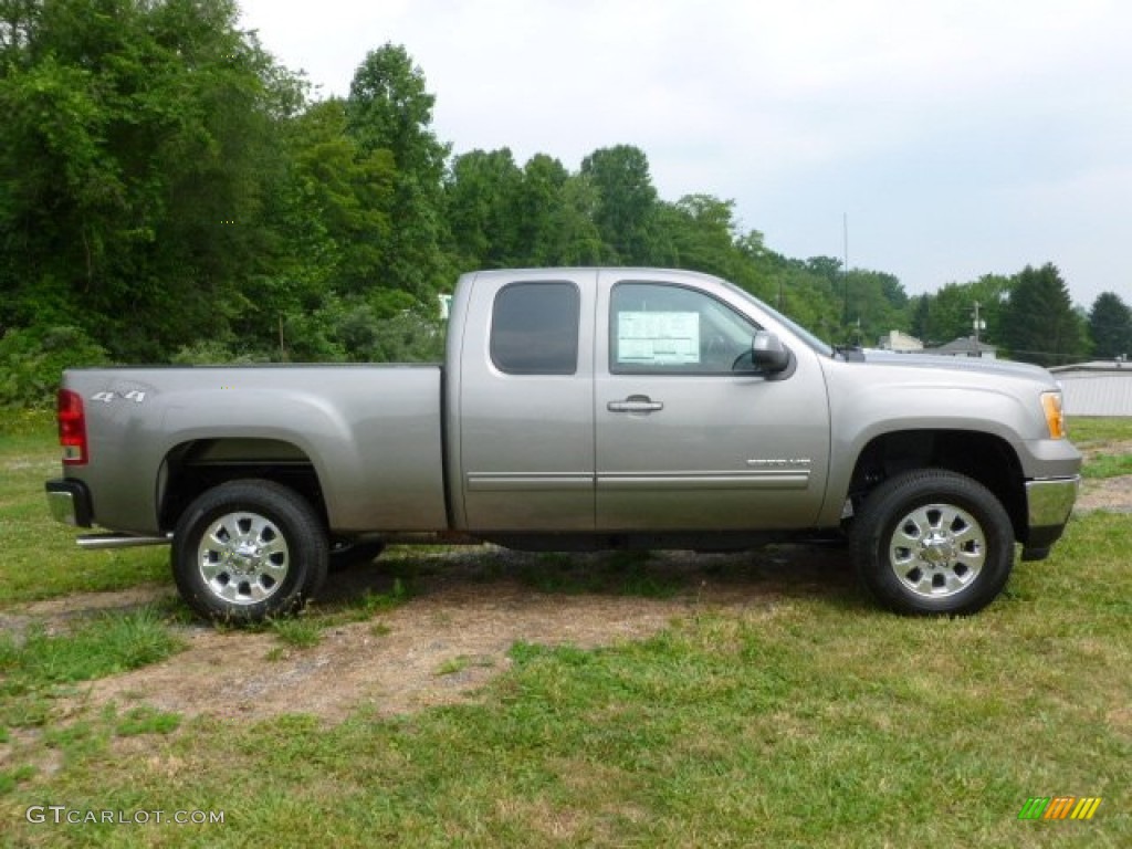 Steel Gray Metallic 2012 GMC Sierra 2500HD SLT Extended Cab 4x4 Exterior Photo #66980929