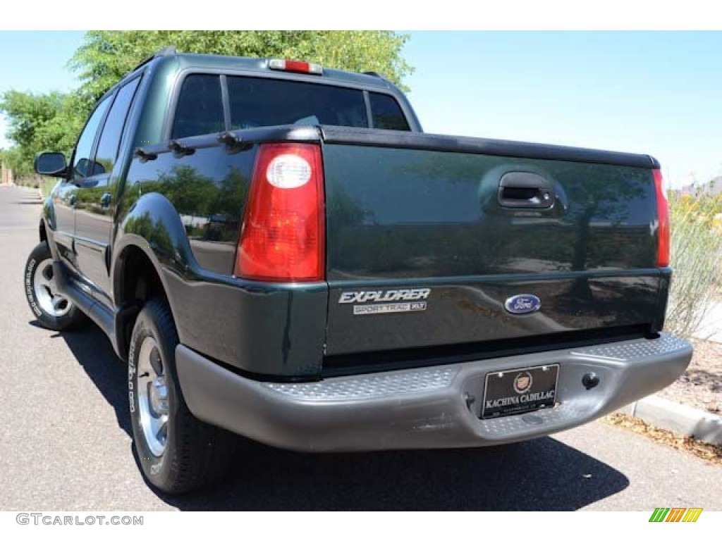 2004 Explorer Sport Trac XLT - Aspen Green Metallic / Medium Dark Flint/Dark Flint photo #5