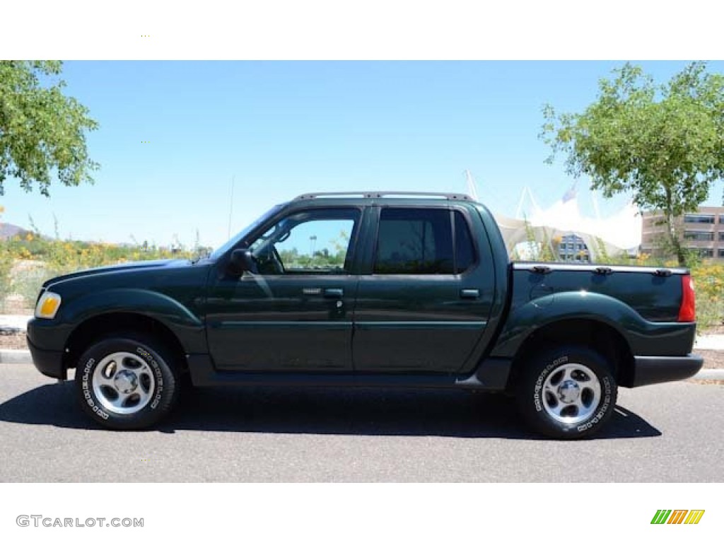 2004 Explorer Sport Trac XLT - Aspen Green Metallic / Medium Dark Flint/Dark Flint photo #6