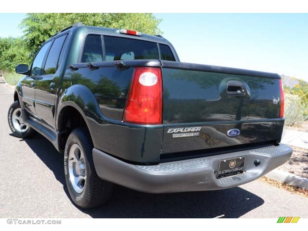 2004 Explorer Sport Trac XLT - Aspen Green Metallic / Medium Dark Flint/Dark Flint photo #13