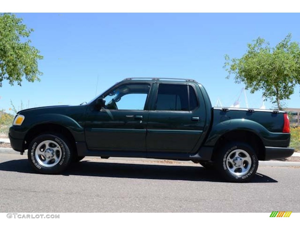 2004 Explorer Sport Trac XLT - Aspen Green Metallic / Medium Dark Flint/Dark Flint photo #15