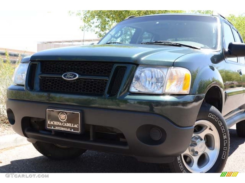 2004 Explorer Sport Trac XLT - Aspen Green Metallic / Medium Dark Flint/Dark Flint photo #18