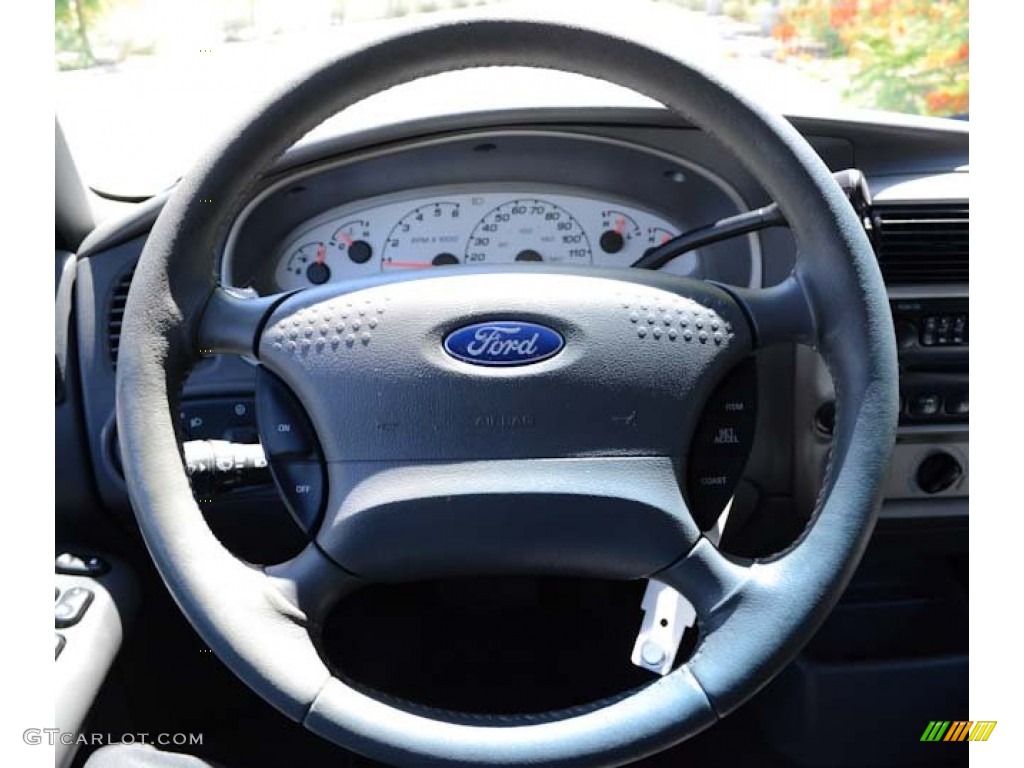 2004 Ford Explorer Sport Trac XLT Medium Dark Flint/Dark Flint Steering Wheel Photo #66981085